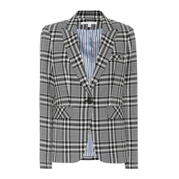 Veronica Beard Ada Dickey Jacket Plaid Blazer Black Blue Size 8 NEW NWT - Picture 1 of 12